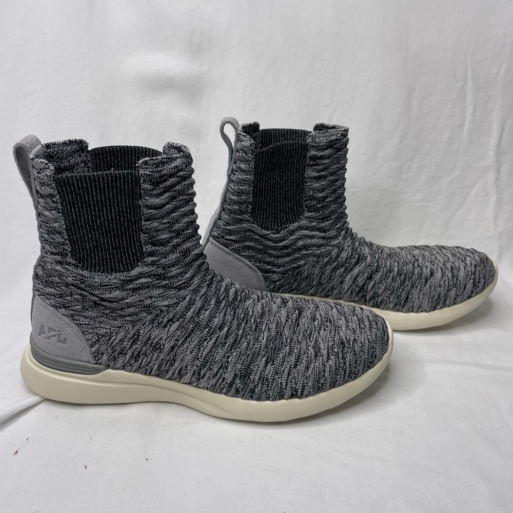 APL TechLoom Phantom High-Top Sock Sneakers in Black and Gray